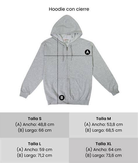 Talla hoodie PenalbaWeb.com