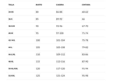Tallas 140 PenalbaWeb.com