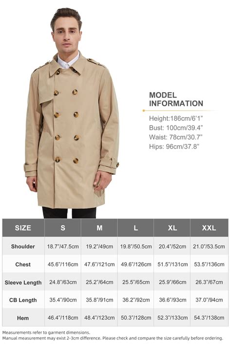 Trench coat size PenalbaWeb.com