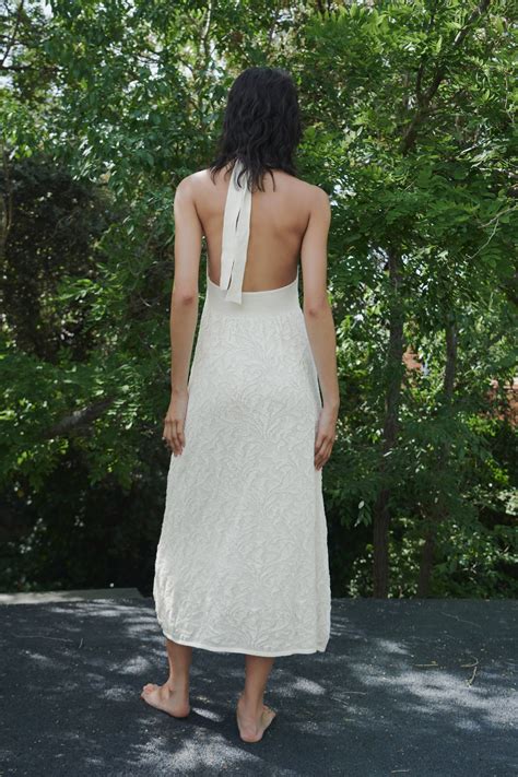 Vestido blanco escote espalda PenalbaWeb.com