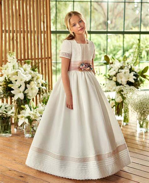 Vestido comunion rosa clara PenalbaWeb.com