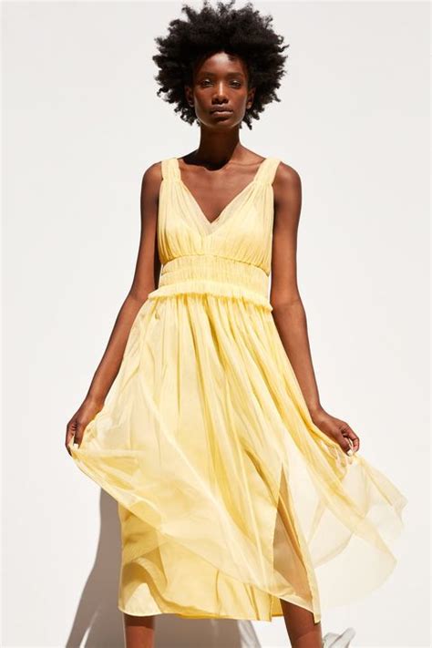 Vestido zara amarillo PenalbaWeb.com