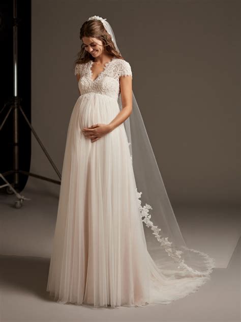 Vestidos de novia para embarazadas PenalbaWeb.com