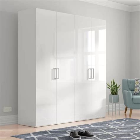 White high gloss wardrobe PenalbaWeb.com