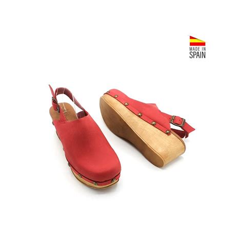 Zuecos rojo PenalbaWeb.com